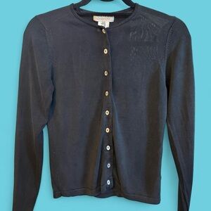 Rena Rowan Black Knit Cardigan